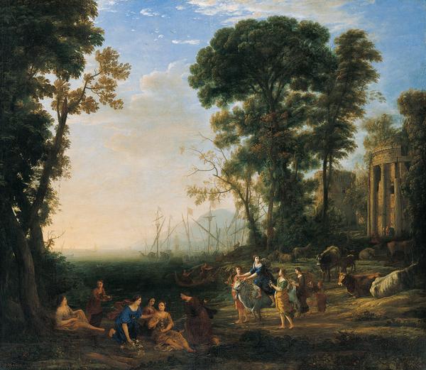 Claude Lorrain Coast Scene with Europa and the Bull